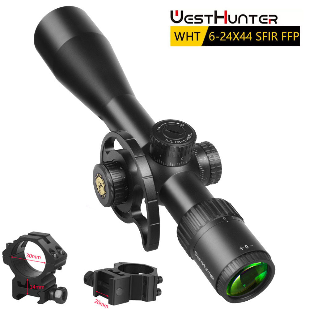 WESTHUNTER WHT 6-24X44 SFIR FFP First Focal Plane Compact Scope