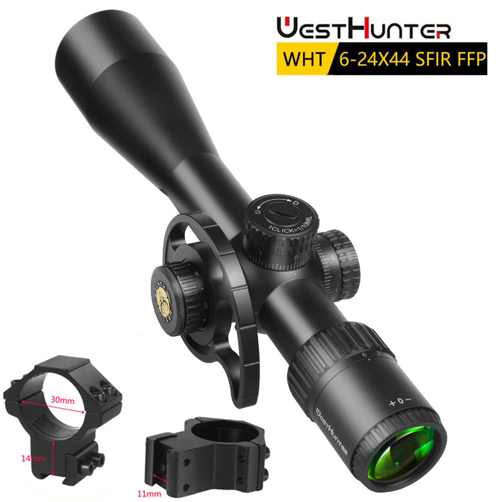 WESTHUNTER WHT 6-24X44 SFIR FFP First Focal Plane Compact Scope