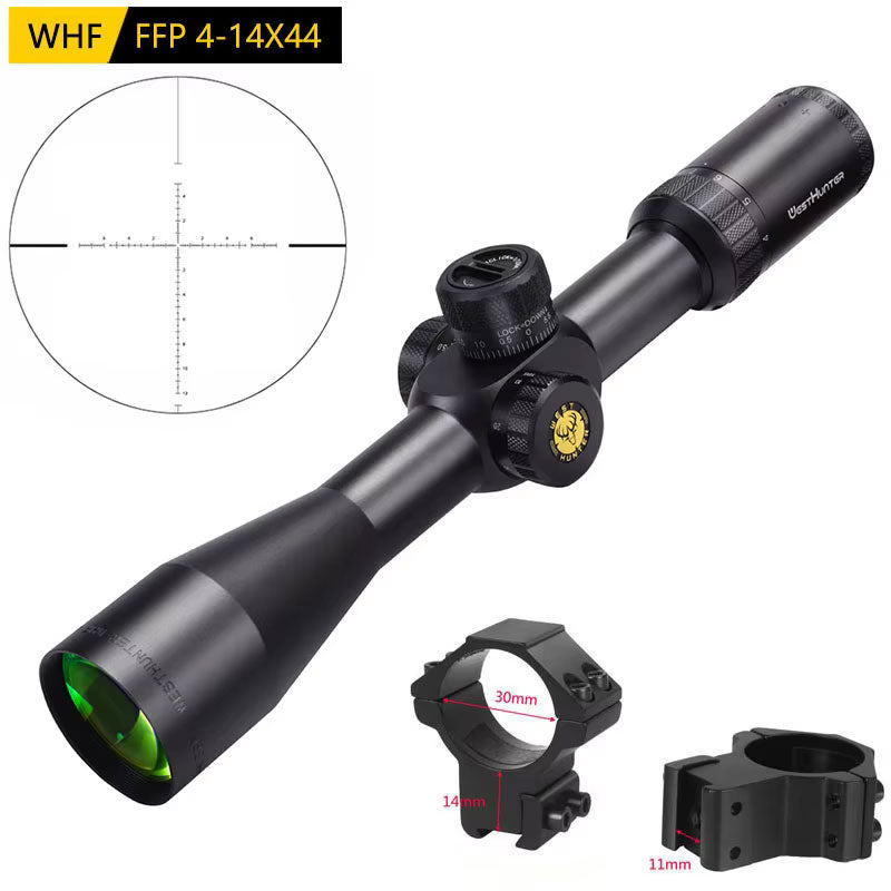 Luneta WHF 4-14x44 FFP | Primeiro Plano Focal