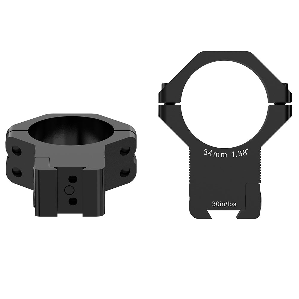 30MM / 34MM Black High Profile Dovetail Rings