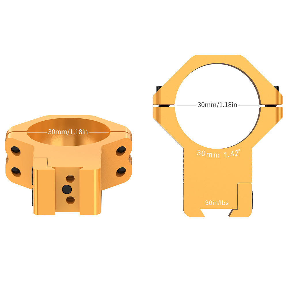 30MM High Profile Dovetail Rings