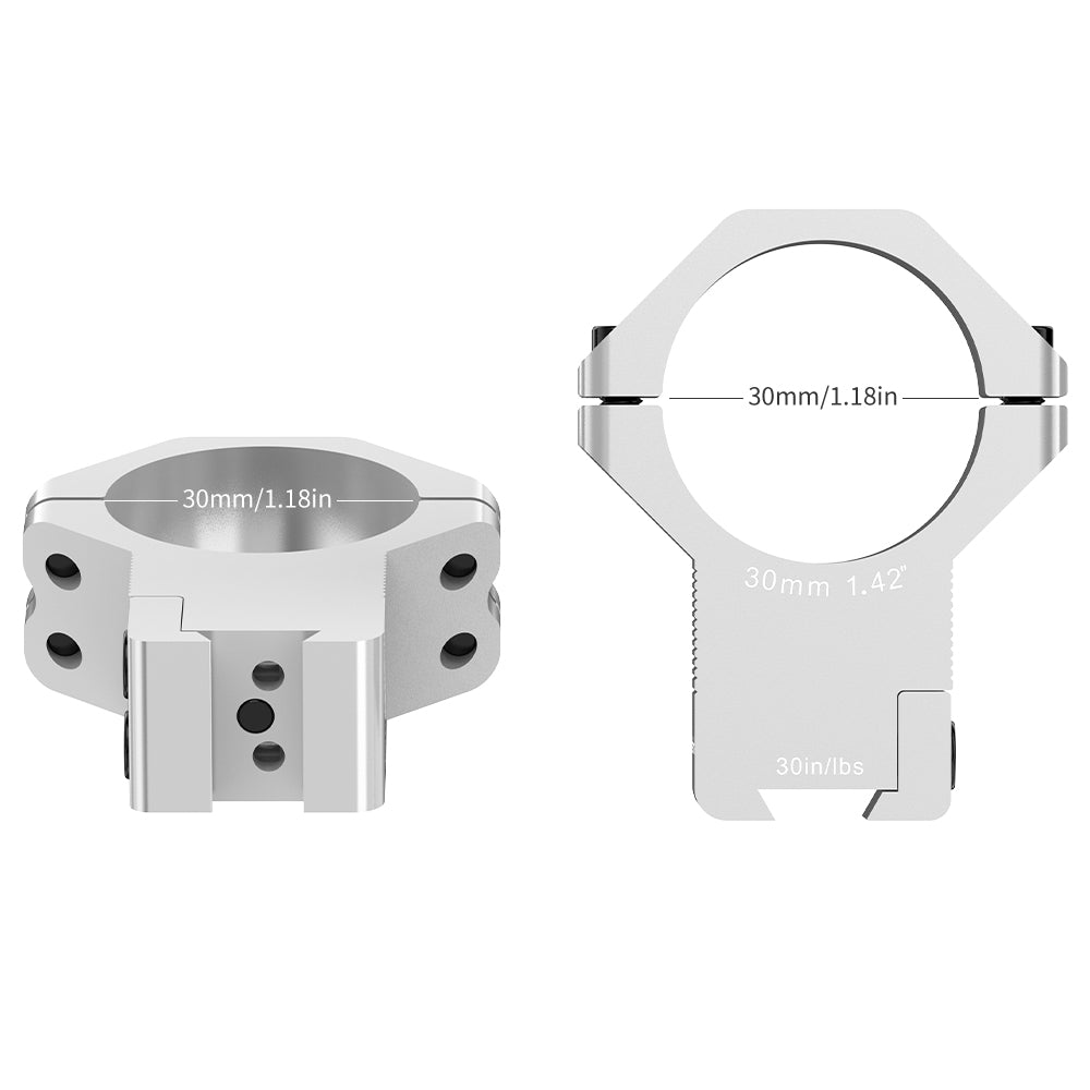 30MM High Profile Dovetail Rings