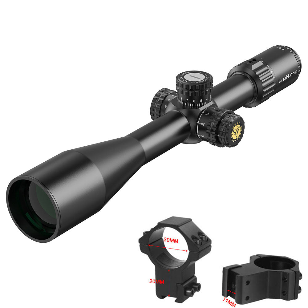 HD Fiber 6-24X50 IR SFP Scope | Fiber Dot Reticle | Second Focal Plane