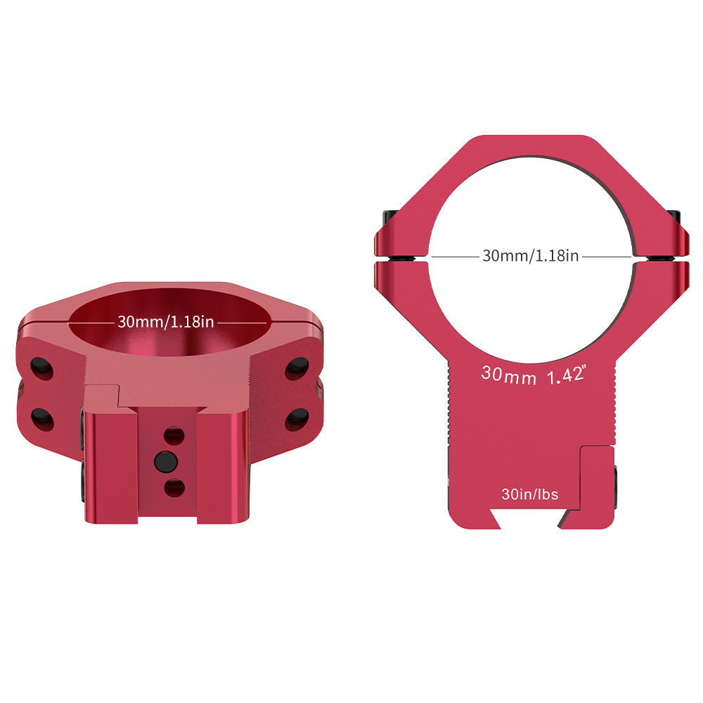 30MM High Profile Dovetail Rings