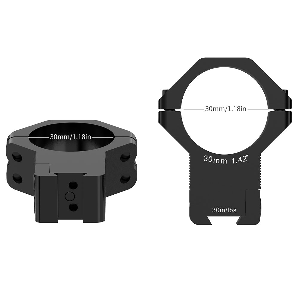 30MM High Profile Dovetail Rings