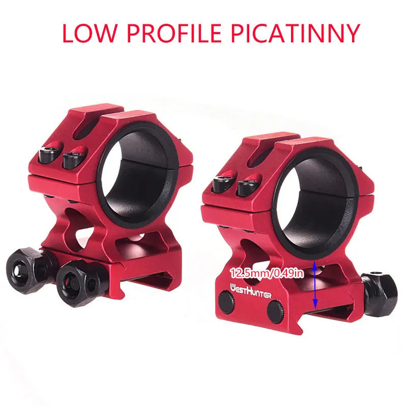 HIGH PROFILE PICATINNY SCOPE RINGS | 30MM 25.4MM