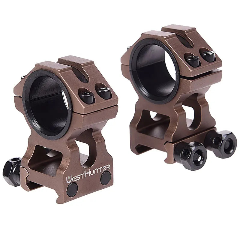 HIGH PROFILE PICATINNY SCOPE RINGS | 30MM 25.4MM