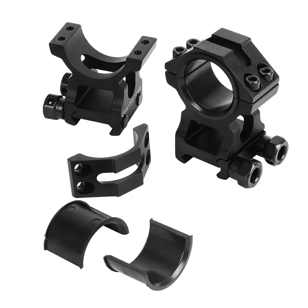 HIGH PROFILE PICATINNY SCOPE RINGS | 30MM 25.4MM