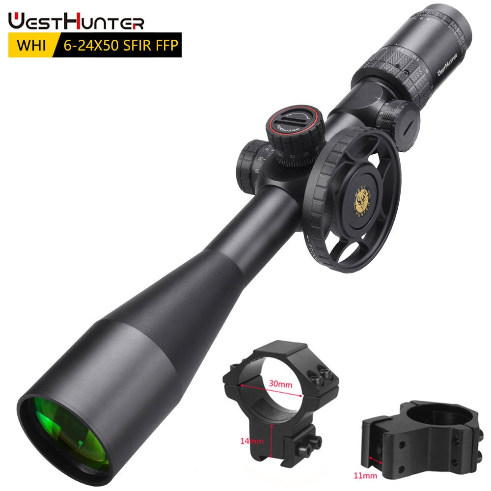 WHI 6-24X50 SFIR FFP Scope | First Focal Plane