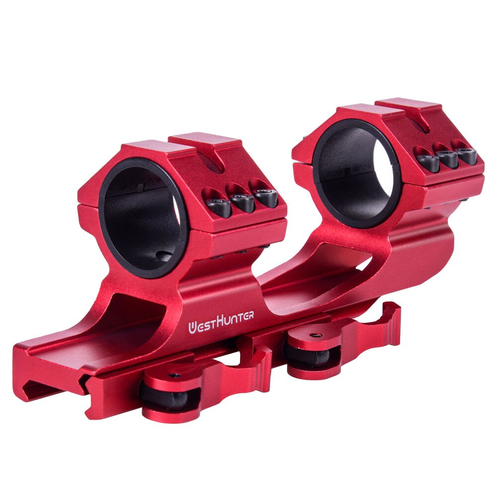 Quick Release One Piece 1"/30mm Dual Rings Picatinny Mounts