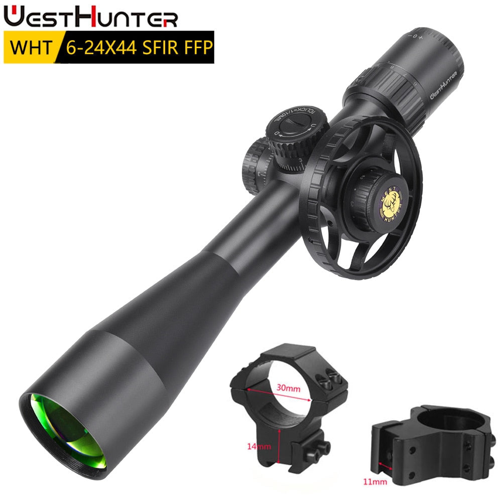 WESTHUNTER WHT 6-24X44 SFIR FFP First Focal Plane Compact Scope