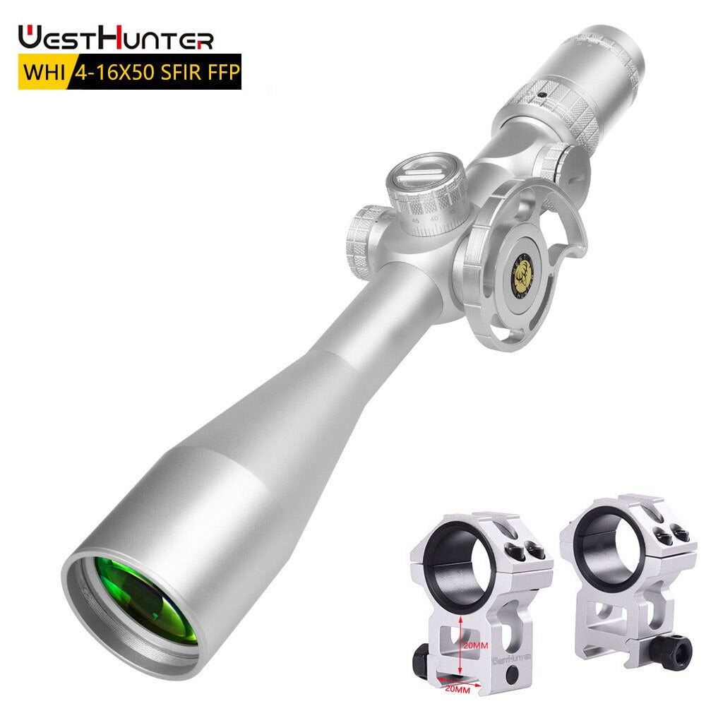 Luneta WestHunter WHI 4-16x50 SFIR FFP (First Focal Plane) prateada