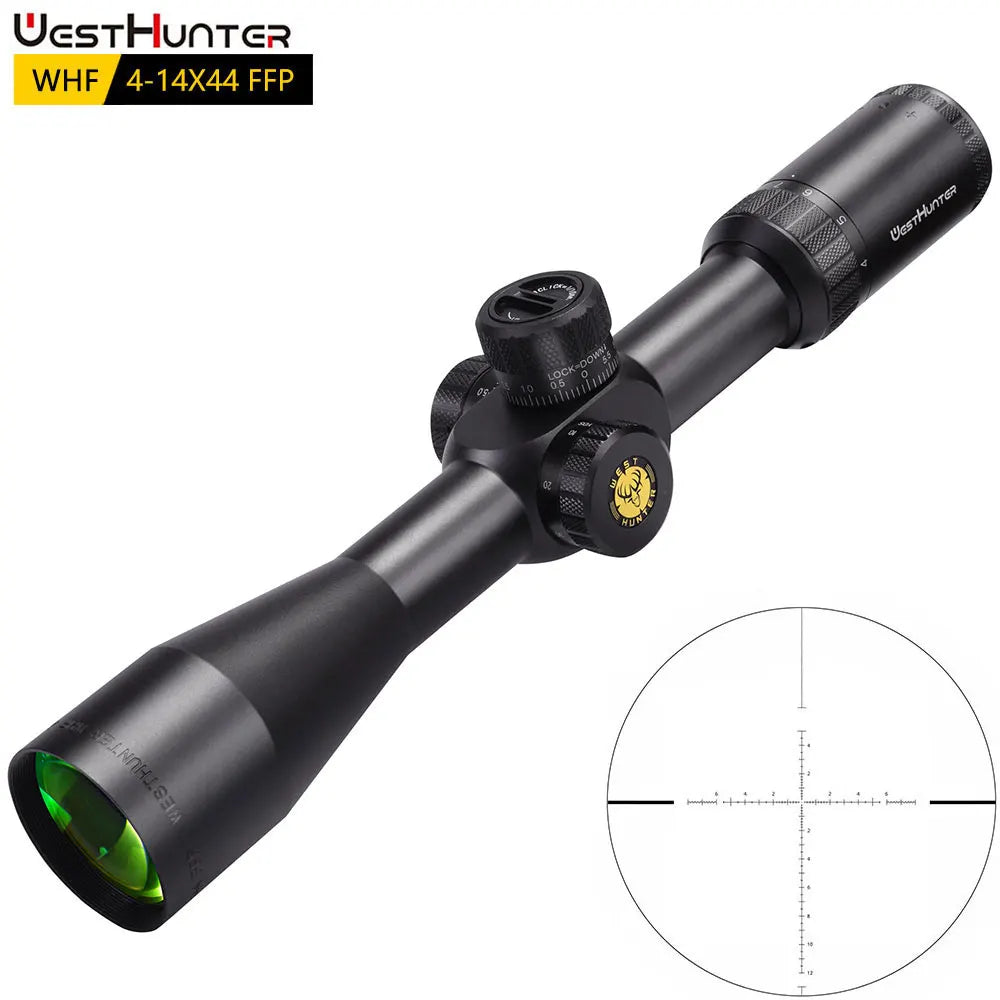 Luneta WHF 4-14x44 FFP | Primeiro Plano Focal