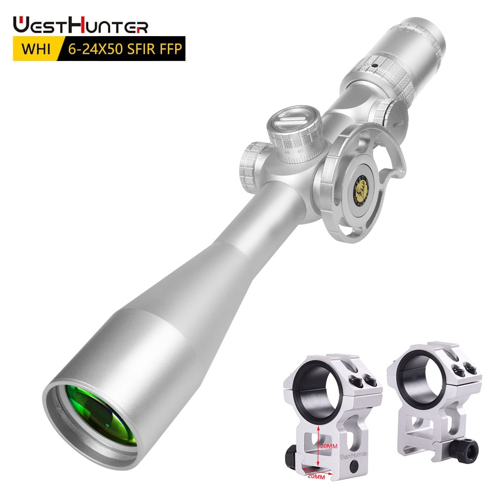 WHI 6-24X50 SFIR FFP Scope | First Focal Plane