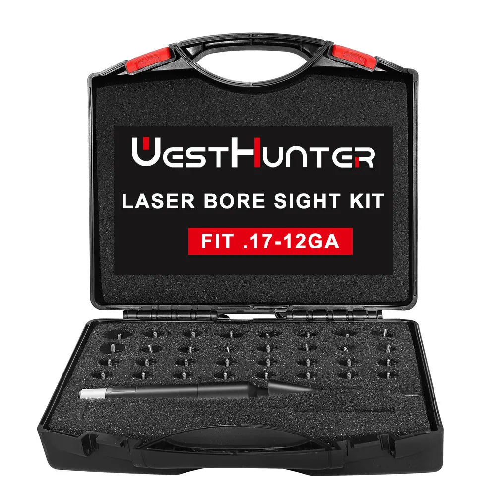WestHunter Laser Bore Sight Kit with 32 Adapters 0.17 to 12GA