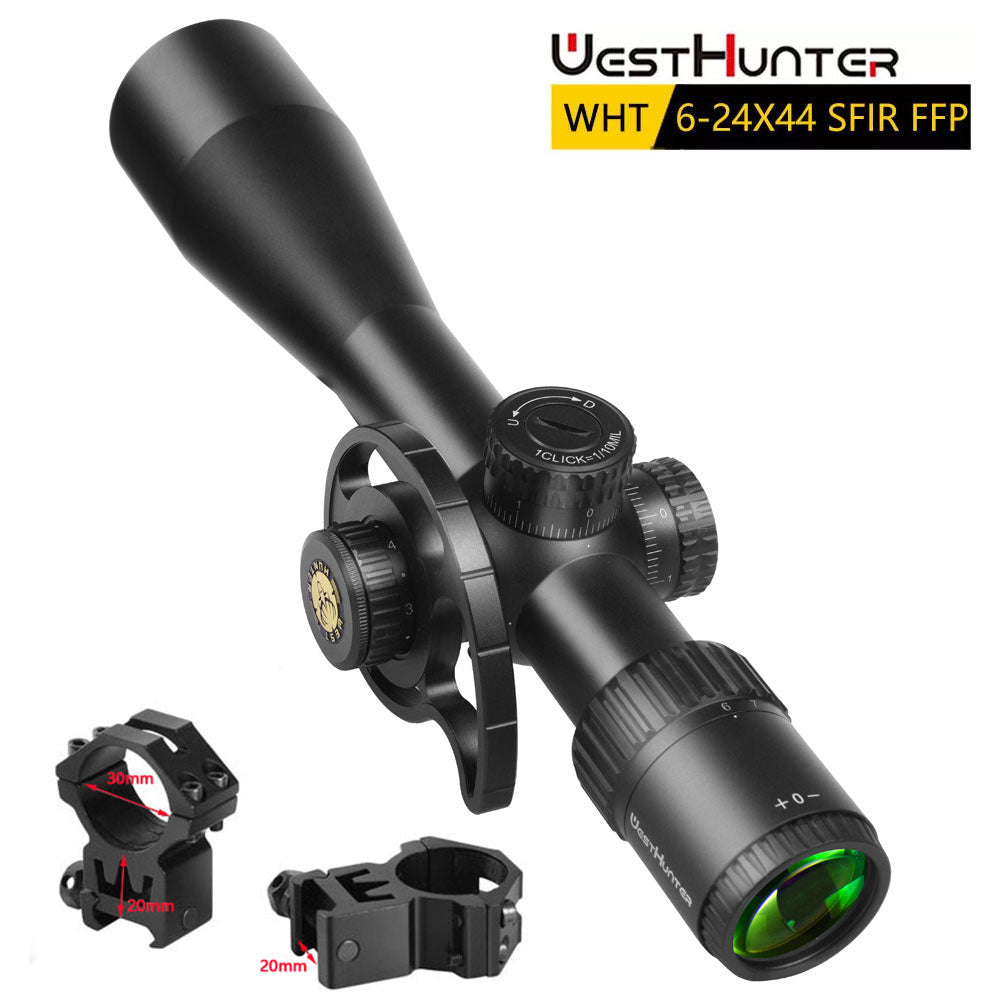 WESTHUNTER WHT 6-24X44 SFIR FFP First Focal Plane Compact Scope