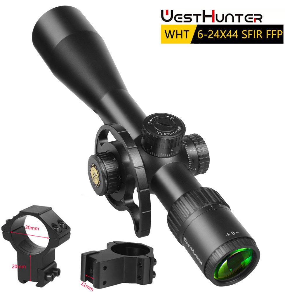 WESTHUNTER WHT 6-24X44 SFIR FFP First Focal Plane Compact Scope
