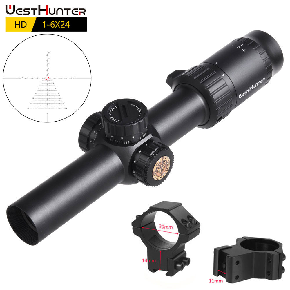 HD 1-6X24 IR SFP Scope | Second Focal Plane