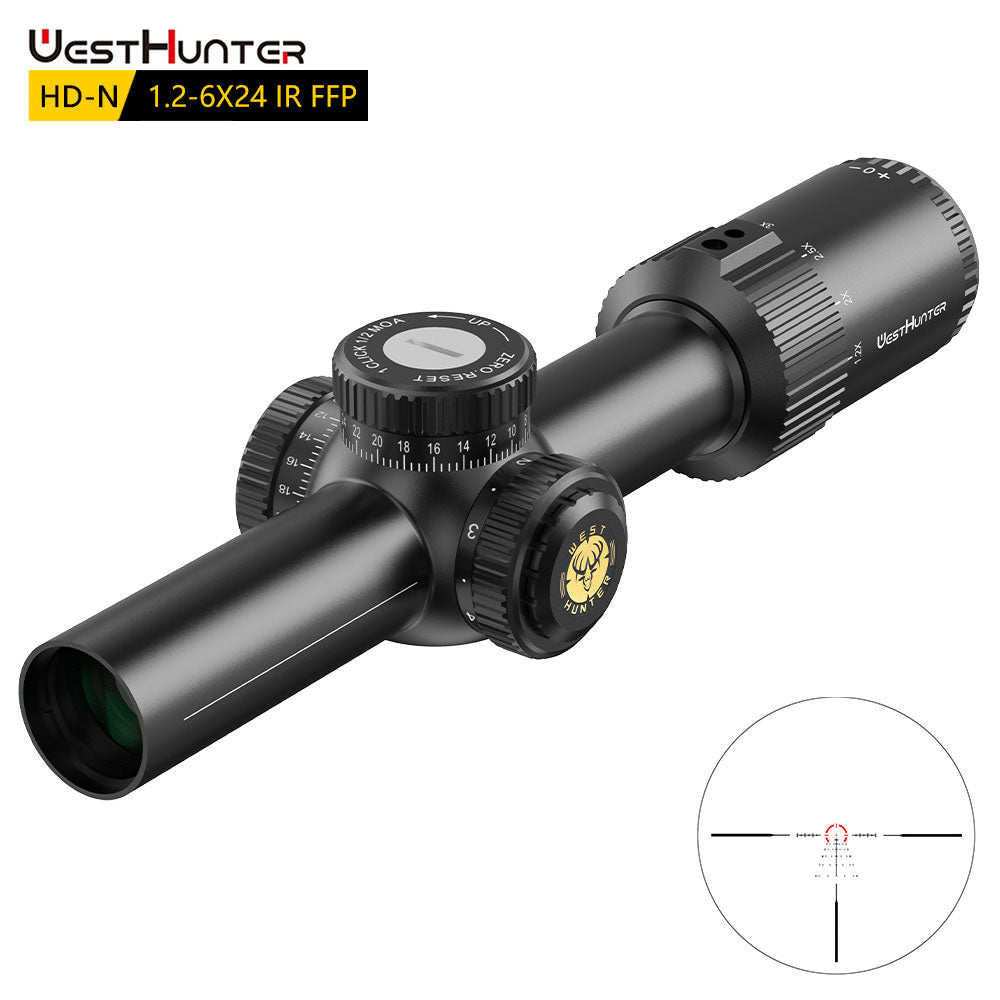 HD-N 1.2-6X24 IR FFP LPVO Scope | First Focal Plane