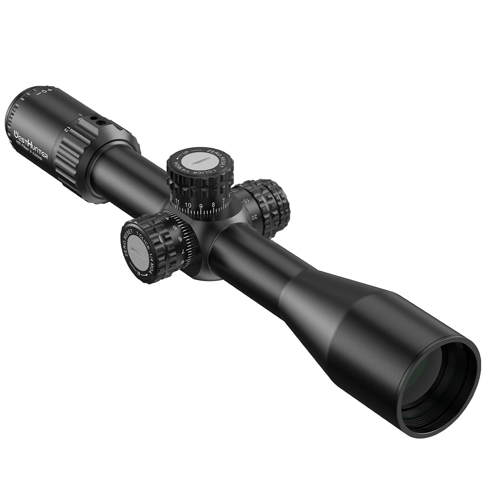 HD Fiber 3-12X44 IR SFP Scope | Fiber Dot Reticle | Second Focal Plane