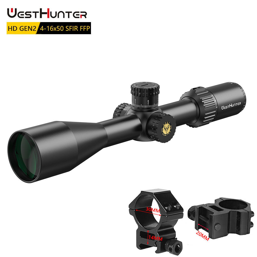 WestHunter HD Gen2 4-16X50 SFIR FFP Scope First Focal Plane