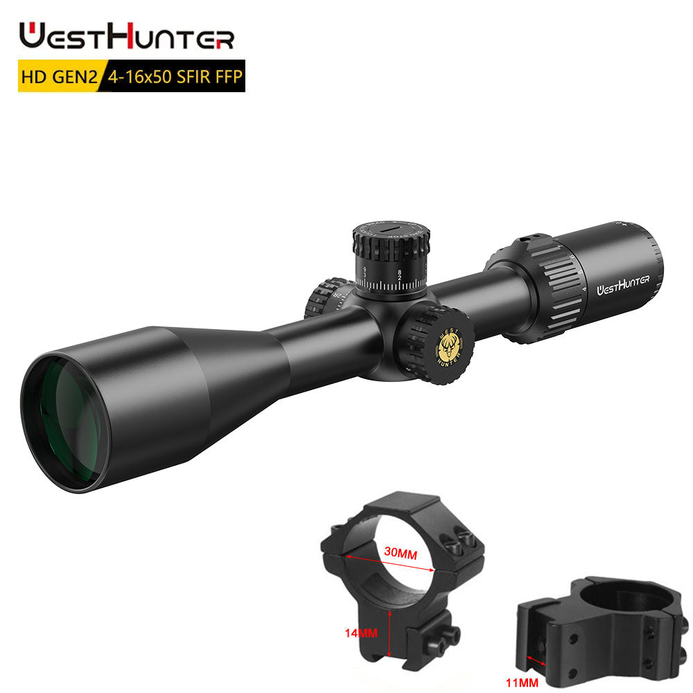WestHunter HD Gen2 4-16X50 SFIR FFP Scope First Focal Plane