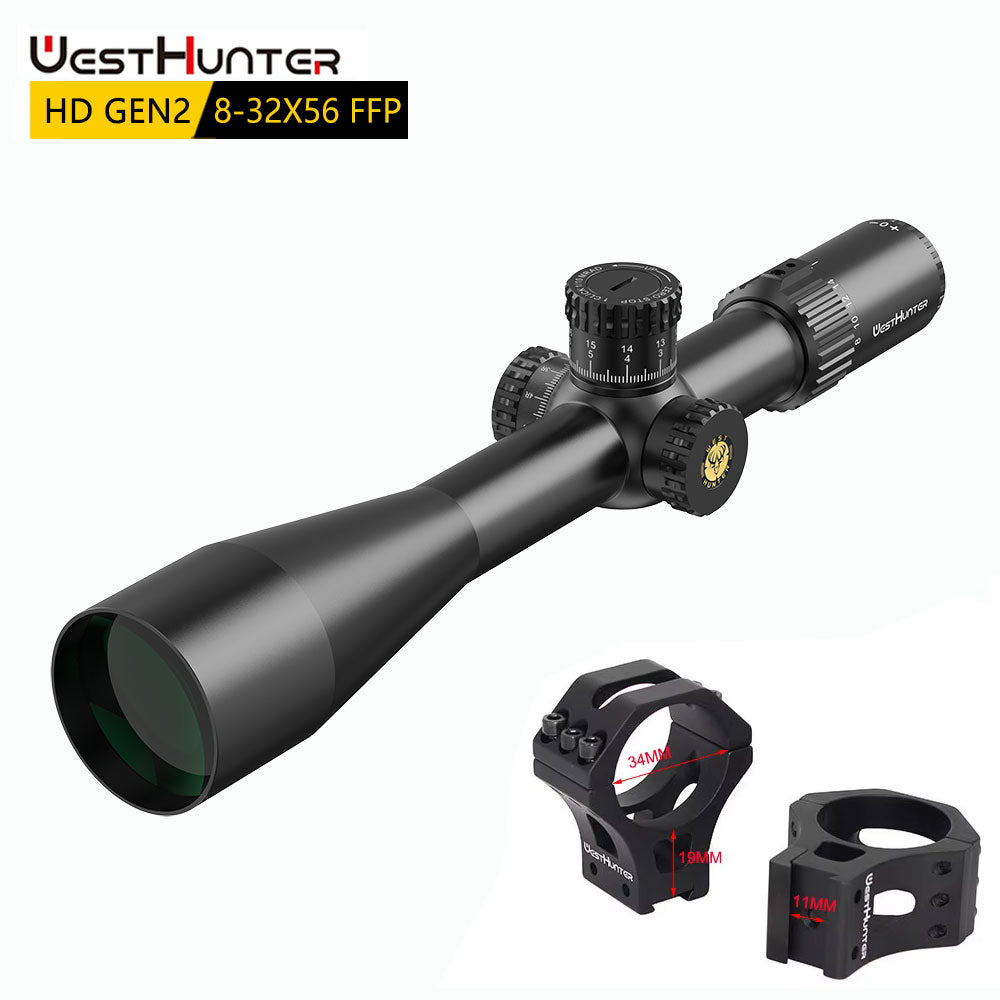 HD GEN2 8-32X56 FFP Scope | 34MM | First Focal Plane