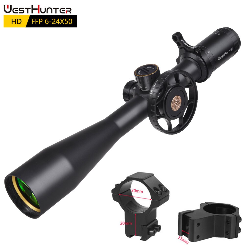 WESTHUNTER HD 6-24X50 FFP First Focal Plane Scope