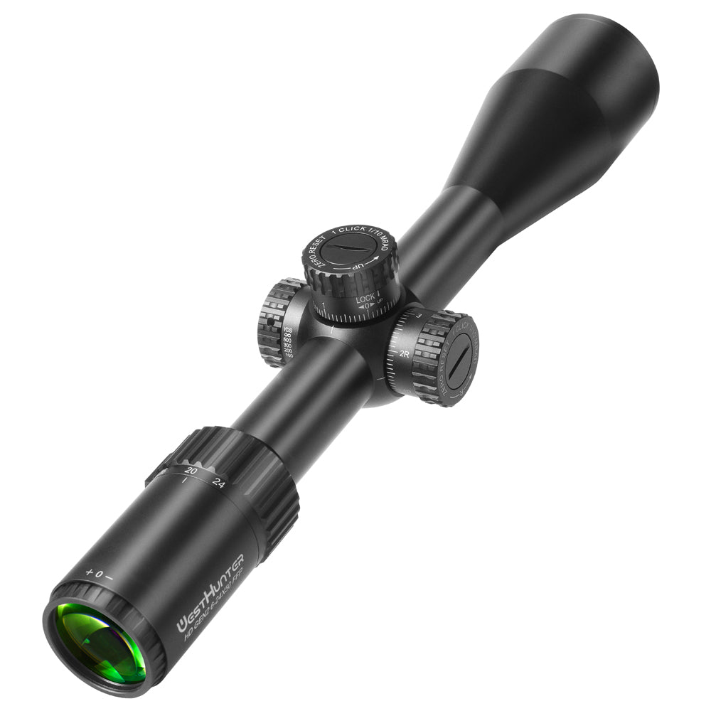 Luneta HD Gen2 6-24x50 FFP | Primeiro Plano Focal | Parada Zero ou Reinicialização Zero 