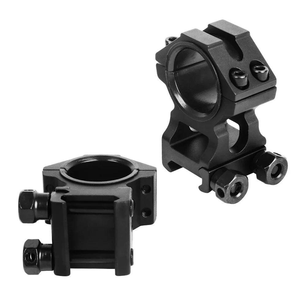 HIGH PROFILE PICATINNY SCOPE RINGS | 30MM 25.4MM