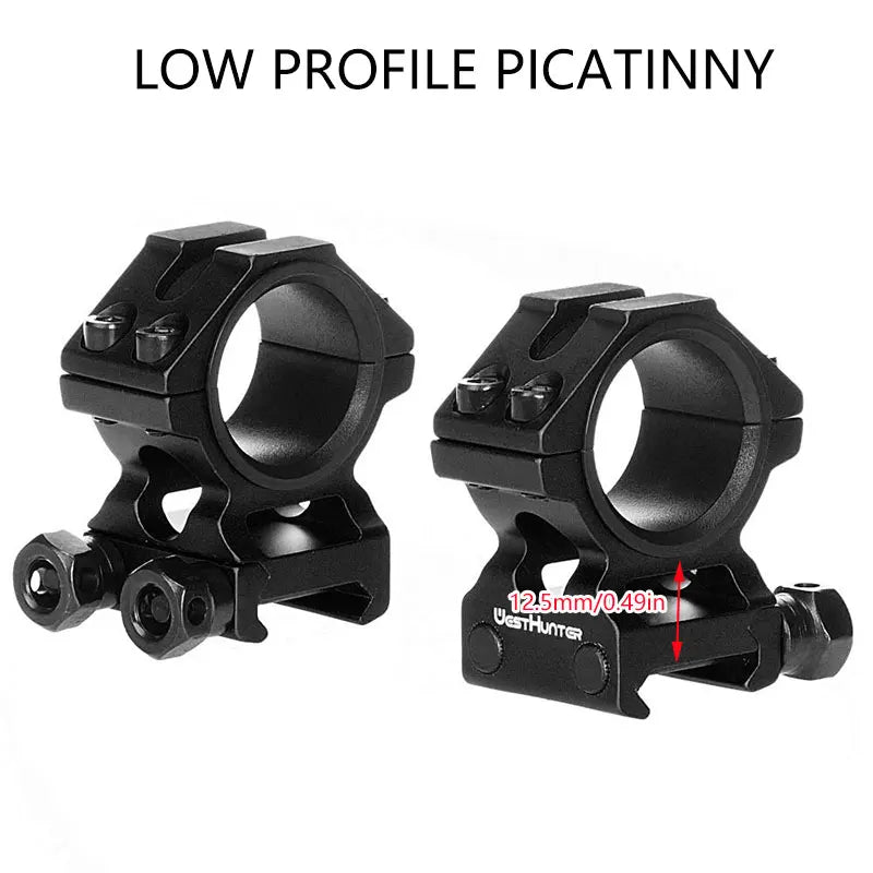 HIGH PROFILE PICATINNY SCOPE RINGS | 30MM 25.4MM