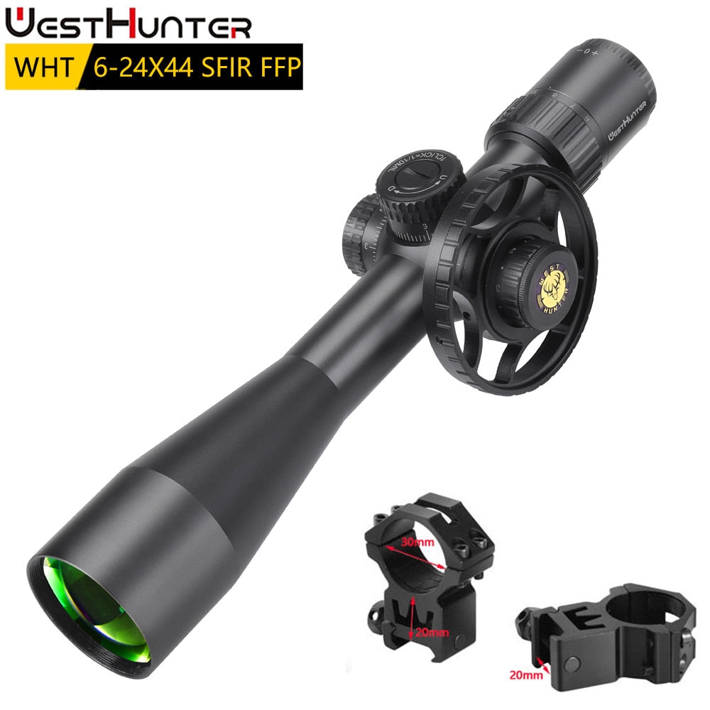 WESTHUNTER WHT 6-24X44 SFIR FFP First Focal Plane Compact Scope