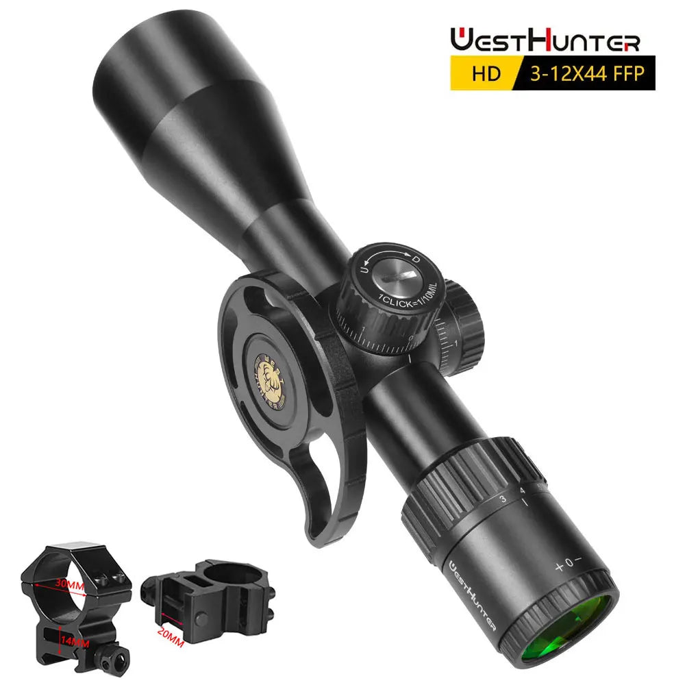 Luneta compacta HD 3-12x44 FFP | Primeiro Plano Focal 