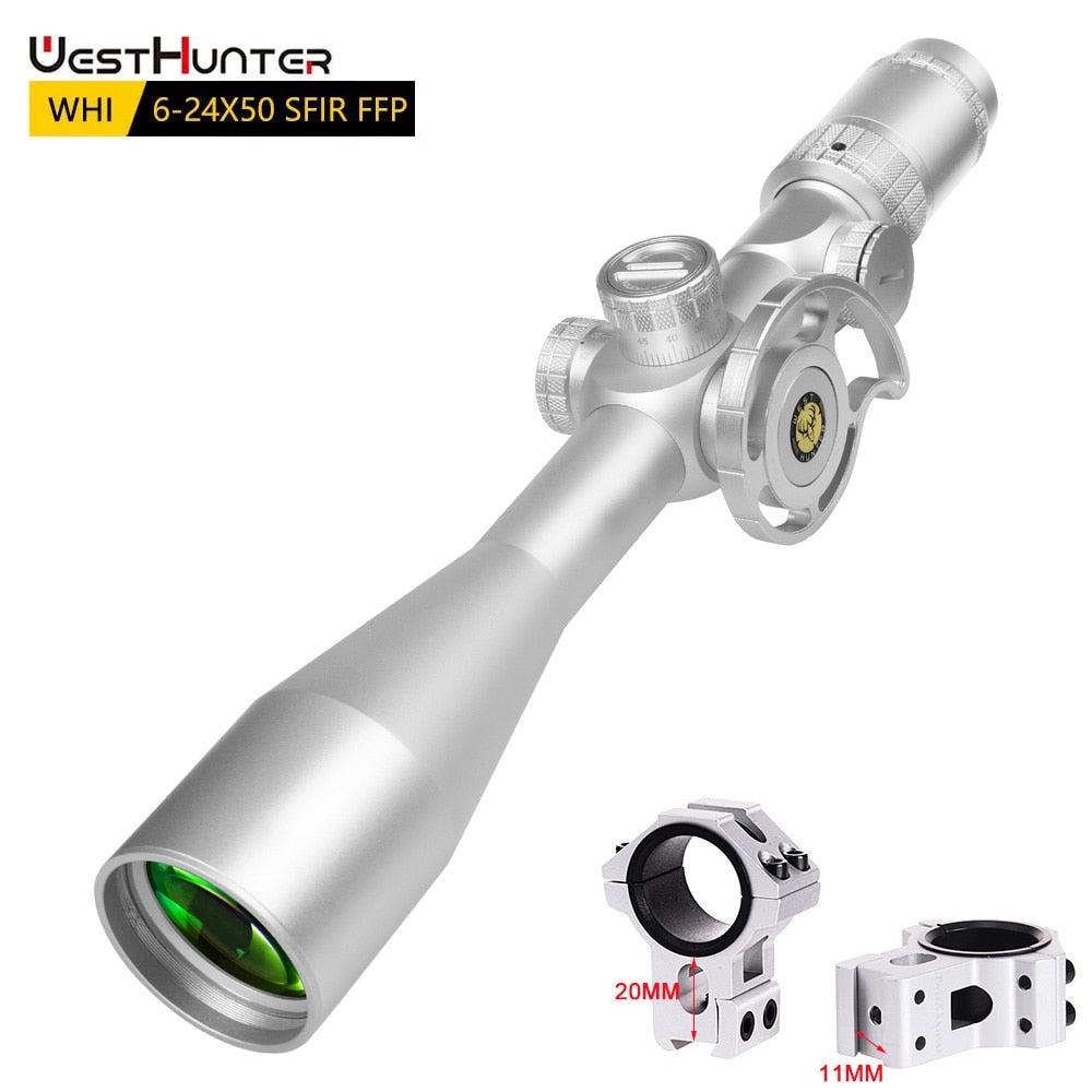 WHI 6-24X50 SFIR FFP Scope | First Focal Plane