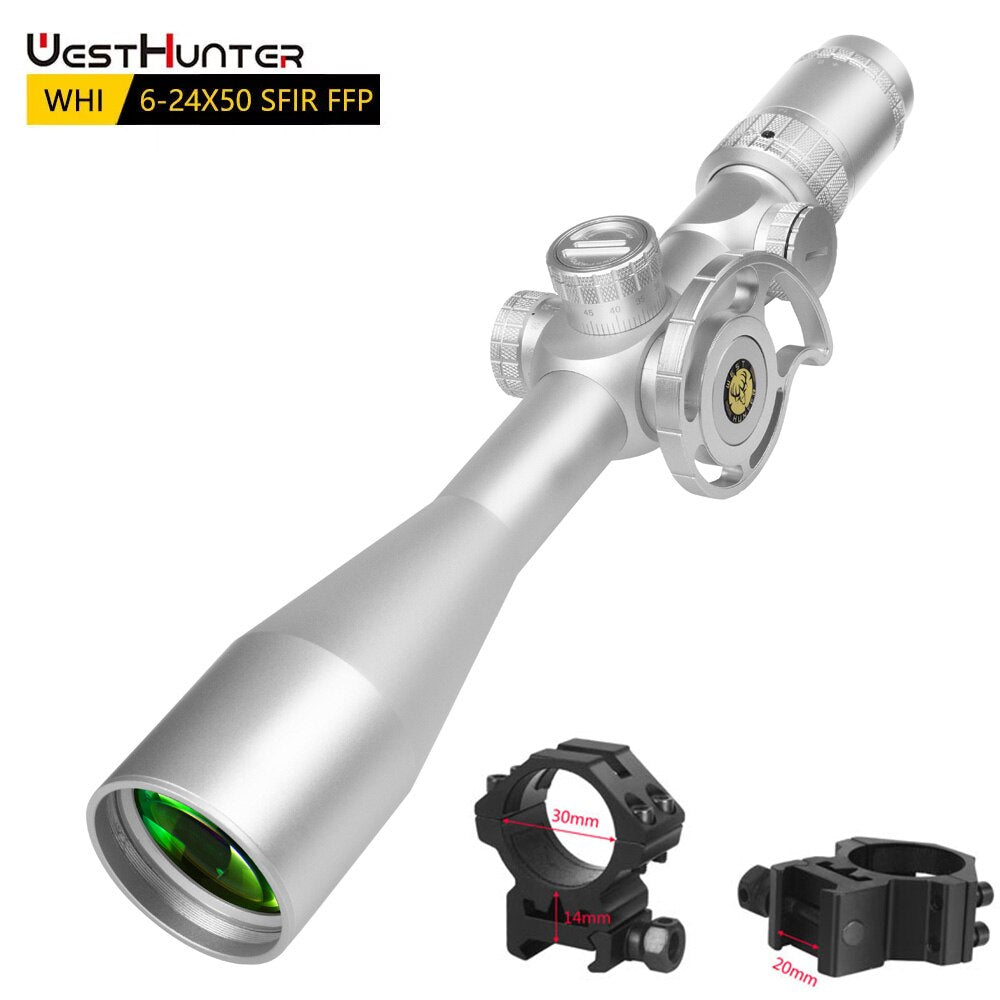 WHI 6-24X50 SFIR FFP Scope | First Focal Plane