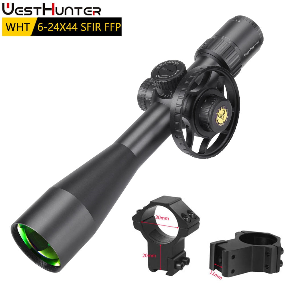 WESTHUNTER WHT 6-24X44 SFIR FFP First Focal Plane Compact Scope