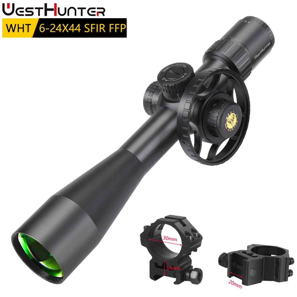 WESTHUNTER WHT 6-24X44 SFIR FFP First Focal Plane Compact Scope