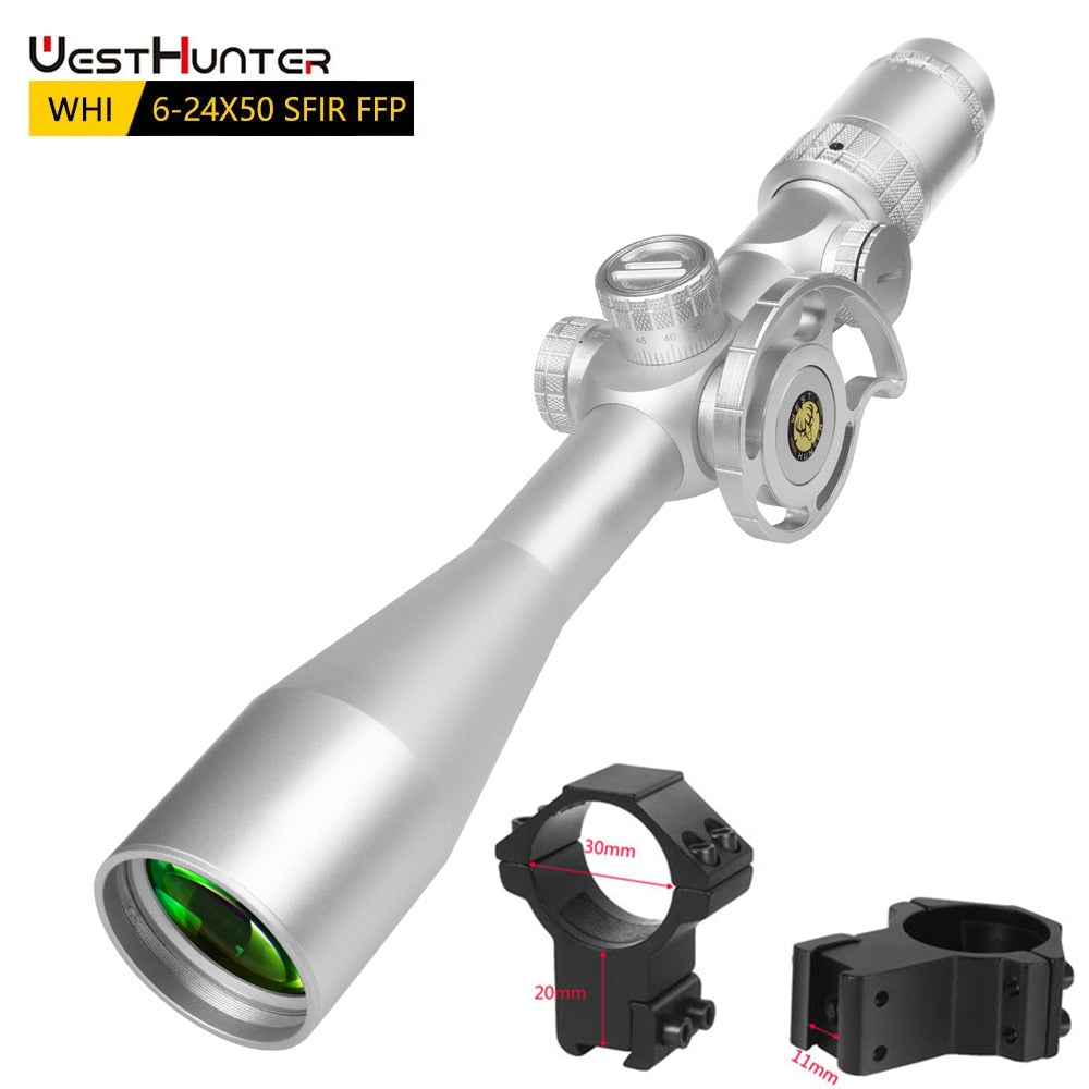 WHI 6-24X50 SFIR FFP Scope | First Focal Plane